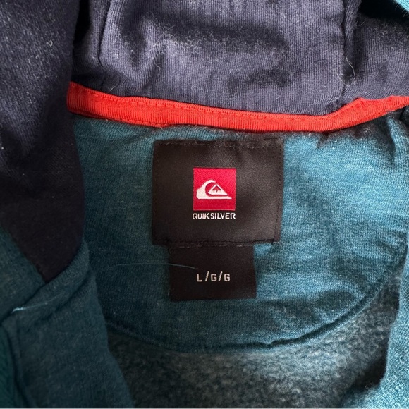 Y2K Quiksilver Zip Up Hoodie Size‎ L - Picture 2 of 6